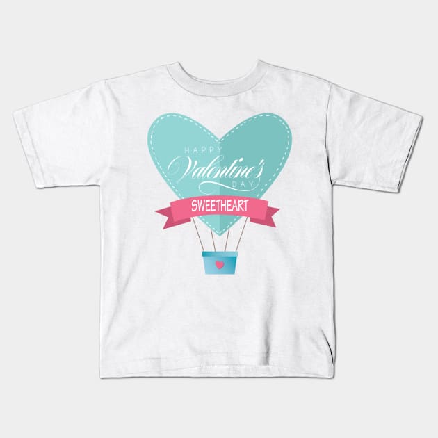 Happy Valentine's Day Kids T-Shirt by JevLavigne